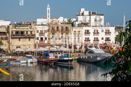 Port de Kyrenia, Chypre du Nord, (TRNC) Banque D'Images