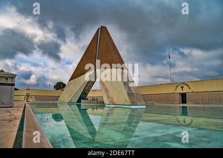 Le Portugal, Estremadura, Lisbonne, Belém,Monumento Ultramar Combatentes, Monument aux combattants d'outre-mer dédié aux soldats de l'armée portugaise Banque D'Images