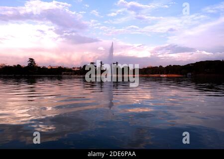 Casa de Campo lac-Madrid Banque D'Images