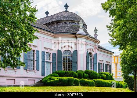 MELK, AUTRICHE - 21 JUILLET 2019 : Pavillon baroque dans le jardin de l'abbaye de Melk. Melk Autriche Banque D'Images