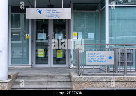 La Cour du droit de la famille à Smithfield, Dublin, Irlande. Cette cour traite des questions juridiques relatives au droit de la famille. Banque D'Images
