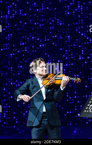 Le violon français Renaud Capucon se produit sur scène du théâtre Al Maraya, à Al Ula, Arabie Saoudite, le 4 janvier 2019, dans le cadre du festival « Winter at Tantora ». Photo par Ammar Abd Rabbo/ABACAPRESS.COM Banque D'Images