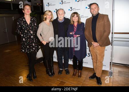 Exclusivité - Sandrine Dumais, Wendy Bouchard, Jean-Jacques Debout, Chantal Goya, Emanuel Lenormand participe à la première de Paris à France Television le 08 janvier 2019 à Paris, en France. Photo de Nasser Berzane/ABACAPRESS.COM Banque D'Images