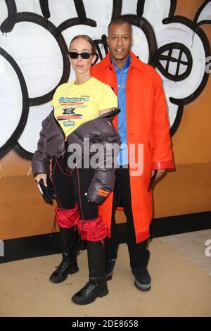 Sabrina Albarello et Heron Preston ont assisté au salon Louis Vuitton de vêtements pour hommes automne/hiver 2019-2020 dans le cadre de la semaine de la mode à Paris, France, le 17 janvier 2019. Photo de Jerome Domine/ABACAPRESS.COM Banque D'Images