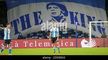 Naples, CAMPANIE, ITALIE. 29 novembre 2020. 29/11/2020 Napoli, Campionato italiano di calcio série A 2020/2021 incontro tra SSC Napoli vs AC Roma allo stadio San Paolo.KOSTANTINOS MANOLAS crédit: Fabio Sasso/ZUMA Wire/Alay Live News Banque D'Images