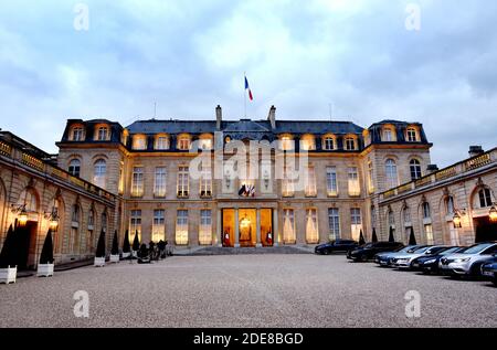 Illustration du Palais de l'Elysée à Paris, France, le 2019 janvier. Photo d'Alain Apaydin/ABACAPRESS.COM Banque D'Images
