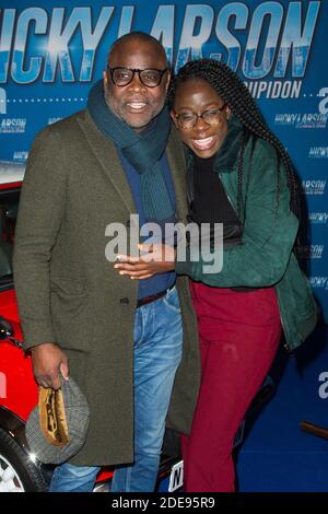 Basile Boli et sa fille participent à la première du film de Paris 'Nicky Larson et le parfum de Cupidon' au Grand Rex à Paris le 01 février 2019. Photo de Nasser Berzane/ABACAPRESS.COM Banque D'Images
