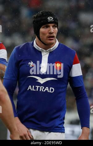 Arthur Iturria de France pendant le tournoi de rugby Guinness 6 Nations, France contre pays de Galles au Stade de France à Saint-Denis, France, le 1er février 2019. Le pays de Galles a gagné 24-19. Photo de Henri Szwarc/ABACAPRESS.COM Banque D'Images