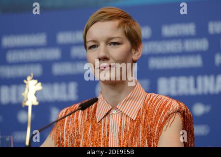 Sandra Huller participe à la Conférence de presse du jury dans le cadre du 69e Festival international du film de Berlin (Berlinale) à Berlin, en Allemagne, le 07 février 2019. Photo d'Aurore Marechal/ABACAPRESS.COM Banque D'Images