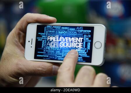 Pertinence A la Source - illustration à Paris, le 20 février 2019. Photo d'Alain Apaydin/ABACAPRESS.COM Banque D'Images