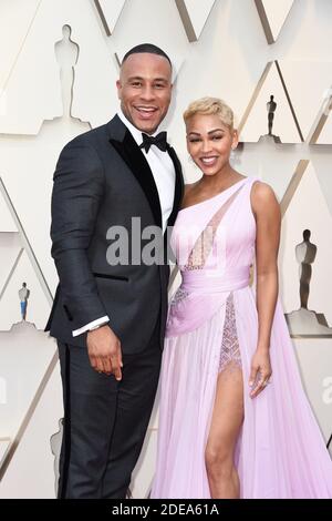 Devon Franklin et Meagan bonne marche sur le tapis rouge en arrivant à la 91e Academy Awards (Oscars) qui s'est tenue au Dolby Theatre à Hollywood, Los Angeles, CA, États-Unis, le 24 février 2019. Photo de Lionel Hahn/ABACAPRESS.COM Banque D'Images