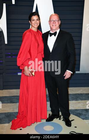 Vanity Fair rédacteur en chef Radhika Jones Max Petersen participant à la Vanity Fair Oscar Party 2019 organisée par le rédacteur en chef Radhika Jones au Wallis Annenberg Center for the Performing Arts le 24 février 2019 à Los Angeles, CA, États-Unis. Photo de David Niviere/ABACAPRESS.COM Banque D'Images