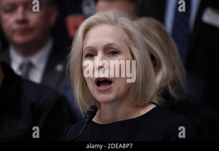 Kirsten Gilliband, candidat à la présidence de New-York 2020, assiste à une conférence de presse pour présenter le projet de loi sur la santé de 9/11 « Never Forget the Heroes » , à Capitol Hill, le 25 février 2019, à Washington, DC. Photo par Olivier Douliery/ABACAPRESS.COM Banque D'Images