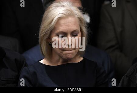 Kirsten Gilliband, candidat à la présidence de New-York 2020, assiste à une conférence de presse pour présenter le projet de loi sur la santé de 9/11 « Never Forget the Heroes » , à Capitol Hill, le 25 février 2019, à Washington, DC. Photo par Olivier Douliery/ABACAPRESS.COM Banque D'Images