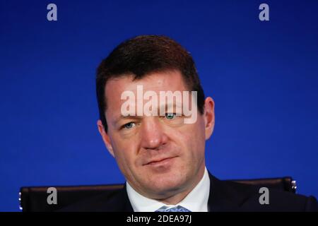 Pieter Elbers portrait directeur général de KLM Air France KLM Résultats financiers de 2018. Paris, France, 20 fevrier 2019. Photo de Vernier/JBV News/ABACAPRESS.COM Banque D'Images