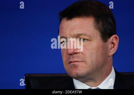 Pieter Elbers portrait directeur général de KLM Air France KLM Résultats financiers de 2018. Paris, France, 20 fevrier 2019. Photo de Vernier/JBV News/ABACAPRESS.COM Banque D'Images