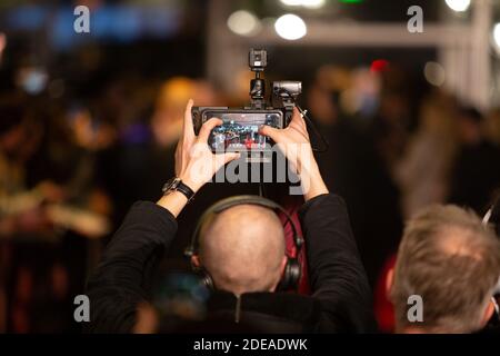 Atmosphère assister à la première 'ma vie avec John F. Donovan' à la MK2 Bibliotheque le 28 février 2019 à Paris, France. Photo de David Boyer/ABACAPRESS.COM Banque D'Images
