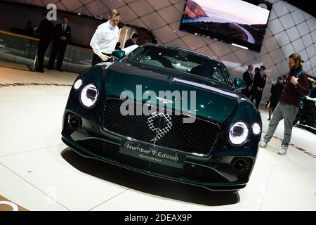 Bentley Number 9 EditionLe 89e salon de l'automobile de Genève commence le 7 mars et dure jusqu'au 17 mars. Genève, Suisse, 5 mars 2019. Photo de Loona/ABACAPRESS.COM Banque D'Images