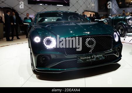 Bentley Number 9 EditionLe 89e salon de l'automobile de Genève commence le 7 mars et dure jusqu'au 17 mars. Genève, Suisse, 5 mars 2019. Photo de Loona/ABACAPRESS.COM Banque D'Images