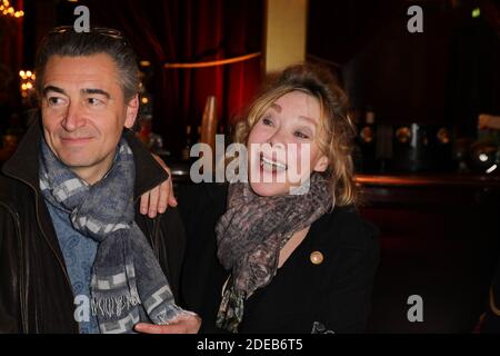 Grace de Capitani et son mari Philippe Bellon assistant à Daniele Gilbert et les paroles de midi première photo tenue au Casino de Paris à Paris, France, le 11 mars 2019. Photo de David Boyer/ABACAPRESS.COM Banque D'Images
