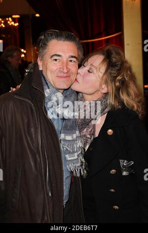 Grace de Capitani et son mari Philippe Bellon assistant à Daniele Gilbert et les paroles de midi première photo tenue au Casino de Paris à Paris, France, le 11 mars 2019. Photo de David Boyer/ABACAPRESS.COM Banque D'Images
