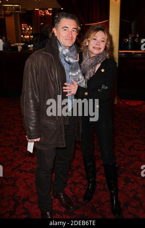 Grace de Capitani et son mari Philippe Bellon assistant à Daniele Gilbert et les paroles de midi première photo tenue au Casino de Paris à Paris, France, le 11 mars 2019. Photo de David Boyer/ABACAPRESS.COM Banque D'Images