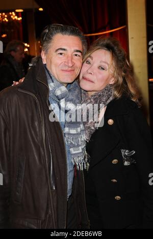 Grace de Capitani et son mari Philippe Bellon assistant à Daniele Gilbert et les paroles de midi première photo tenue au Casino de Paris à Paris, France, le 11 mars 2019. Photo de David Boyer/ABACAPRESS.COM Banque D'Images