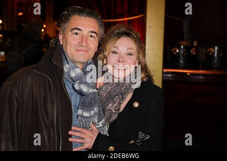 Grace de Capitani et son mari Philippe Bellon assistant à Daniele Gilbert et les paroles de midi première photo tenue au Casino de Paris à Paris, France, le 11 mars 2019. Photo de David Boyer/ABACAPRESS.COM Banque D'Images
