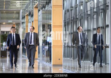 Le ministre français de l'action publique et de la comptabilité Gerald Darmanin au ministère de l'économie à Paris le 13 mars 2019. Photo par Eliot Blondt/ABACAPRESS.COM Banque D'Images