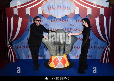 EVA Green et Tim Burton assistent au gala Dumbo au Grand Rex Cinema le 18 mars 2019 à Paris, en France. Photo de Laurent Zabulon/ABACAPRESS Banque D'Images