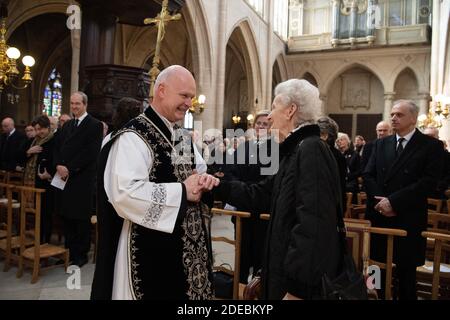 La duchesse de Montpensier assiste à la Messe pour le repos de l'Ame pour le Comte de Paris, Prince Henri d'Orléans, cité par Chanoine Gilles Annequin à l'église Saint Germain l'Auxerrois le 23 mars 2910 à Paris, France. Le Prince Henri d'Orléans est décédé à 85 ans le 21 janvier 2019. Photo de David Niviere/ABACAPRESS.COM Banque D'Images