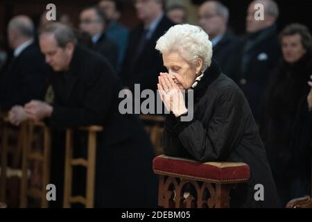 La duchesse de Montpensier assiste à la Messe pour le repos de l'Ame pour le Comte de Paris, Prince Henri d'Orléans, cité par Chanoine Gilles Annequin à l'église Saint Germain l'Auxerrois le 23 mars 2910 à Paris, France. Le Prince Henri d'Orléans est décédé à 85 ans le 21 janvier 2019. Photo de David Niviere/ABACAPRESS.COM Banque D'Images