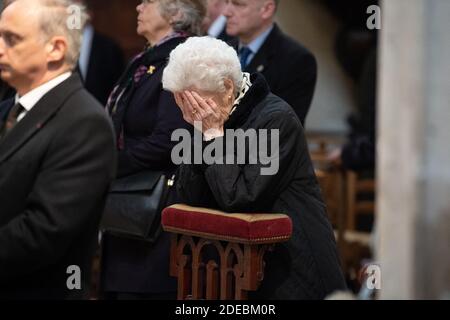 La duchesse de Montpensier assiste à la Messe pour le repos de l'Ame pour le Comte de Paris, Prince Henri d'Orléans, cité par Chanoine Gilles Annequin à l'église Saint Germain l'Auxerrois le 23 mars 2910 à Paris, France. Le Prince Henri d'Orléans est décédé à 85 ans le 21 janvier 2019. Photo de David Niviere/ABACAPRESS.COM Banque D'Images