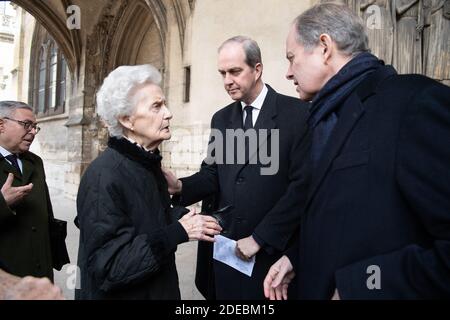 Comte de Paris, Prince Jean d'Orléans, Prince Eudes d'Orléans et Duchesse de Montpensier assistent à la Messe pour le repos de l'Ame pour le Comte de Paris, Prince Henri d'Orléans, cité par Chanoine Gilles Annequin à l'église Saint Germain l'Auxerrois le 23 mars, 2910 à Paris, France. Comte de Paris, le prince Henri d'Orléans est mort à 85 ans le 21 janvier 2019. Photo de David Niviere/ABACAPRESS.COM Banque D'Images