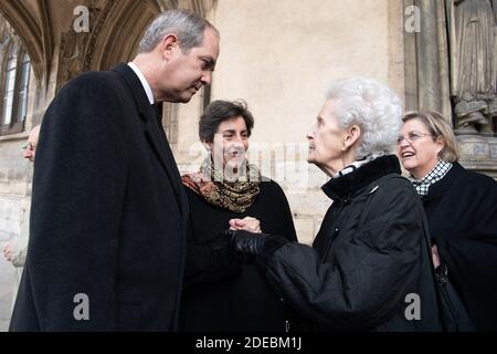 La princesse Marie-Liesse d'Orléans, le prince Eudes d'Orléans, la duchesse de Montpensier et la princesse Marie du Liechtenstein assistent à la messe « Messe pour le repos de l'Ame » pour le Comte de Paris, le prince Henri d'Orléans, cité par Chanoine Gilles Annequin à l'église Saint Germain l'Auxerrois le 23 mars, 2910 à Paris, France. Comte de Paris, le prince Henri d'Orléans est mort à 85 ans le 21 janvier 2019. Photo de David Niviere/ABACAPRESS.COM Banque D'Images