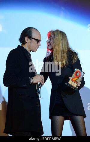 Nicolas Ker et Arielle Dombasle assistent à la cérémonie de clôture du 9e Festival 2 Cinéma de Valenciennes à Valenciennes, France, le 24 mars 2019. Photo d'Aurore Marechal/ABACAPRESS.COM Banque D'Images