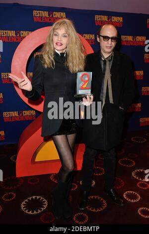 Arielle Dombasle et Nicolas Ker assistent à la cérémonie de clôture du 9e Festival 2 Cinéma de Valenciennes à Valenciennes, France, le 24 mars 2019. Photo d'Aurore Marechal/ABACAPRESS.COM Banque D'Images