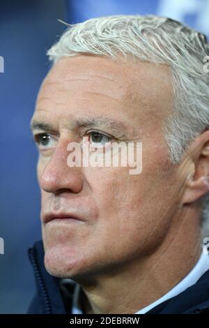 Didier Deschamps, entraîneur-chef de la France, lors du match de qualification du Championnat d'Europe entre la France et l'Islande au Stade de France le 25 mars 2019 à Saint-Denis, France.David Niviere/ABACAPRESS.COM Banque D'Images