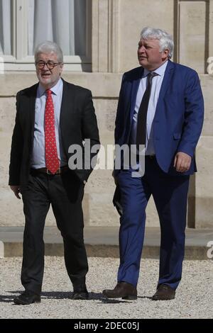 Les délégués des hauts-de-France arrivant à la rencontre pour le "Grand débat" du Président français Emmanuel Macron au Palais de l'Elysée, Paris, France, le 29 mars 2019. Photo de Henri Szwarc/ABACAPRESS.COM Banque D'Images