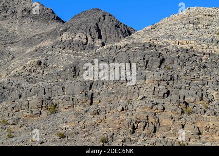 Les formations rocheuses dans les montagnes près de teakettle Junction dans le parc national de la Vallée de la mort, Californie, États-Unis Banque D'Images