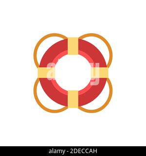 Icône de bouée de sauvetage. Elément simple de la collection de ports. Icône Creative Lifebuoy pour la conception Web, les modèles, les infographies et plus encore Illustration de Vecteur