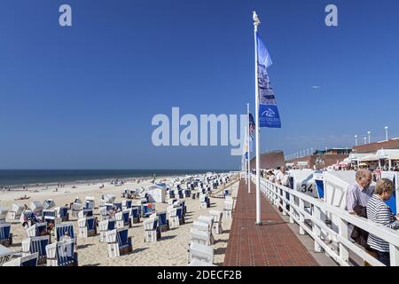 Géographie / Voyage, Allemagne, Schleswig-Holstein, isle Sylt, plage et promenade, Westerland, droits-supplémentaires-déstockage-Info-non-disponible Banque D'Images