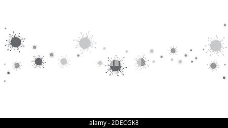 Cellules du coronavirus sur fond blanc. Vecteur. Illustration de Vecteur