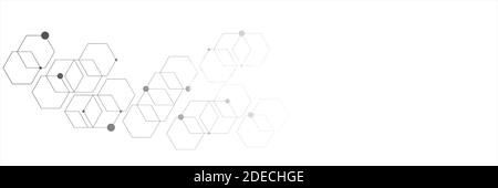 Arrière-plan abstrait composé d'un ensemble de cellules hexagonales. Illustration de Vecteur