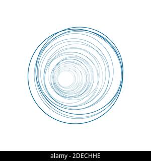 Lignes abstraites sur fond blanc Illustration de Vecteur