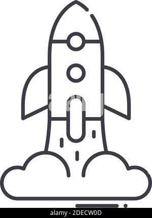 Icône de facteur de croissance, illustration linéaire isolée, vecteur de ligne mince, signe de conception de Web, symbole de concept de contour avec contour modifiable sur fond blanc. Illustration de Vecteur