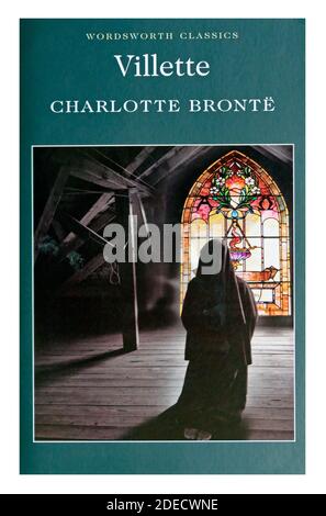 Couverture de livre 'Villette' de Charlotte Bronte. Banque D'Images