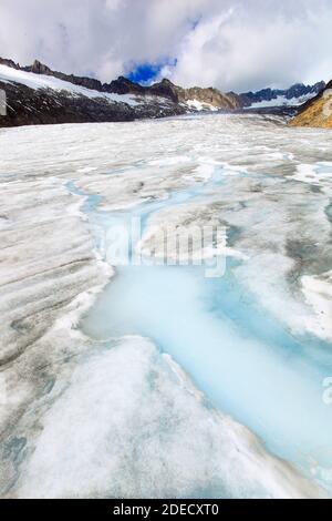 Géographie / Voyage, Suisse, Alpes suisses, Gaerstenhoerner (pic), 3288m, glacier du Rhône, à Furka pa, droits-supplémentaires-dégagement-Info-non-disponible Banque D'Images