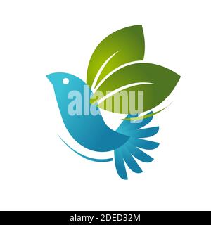Silhouette du logo Red Bird modèle de conception vectoriel Birds Flying Illustration du logo Vector Illustration de Vecteur