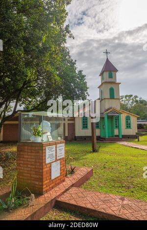 Église Juan Pablo II commémorant le pape Paul II, Wanda, Provincia Misiones, Argentine, Amérique latine Banque D'Images